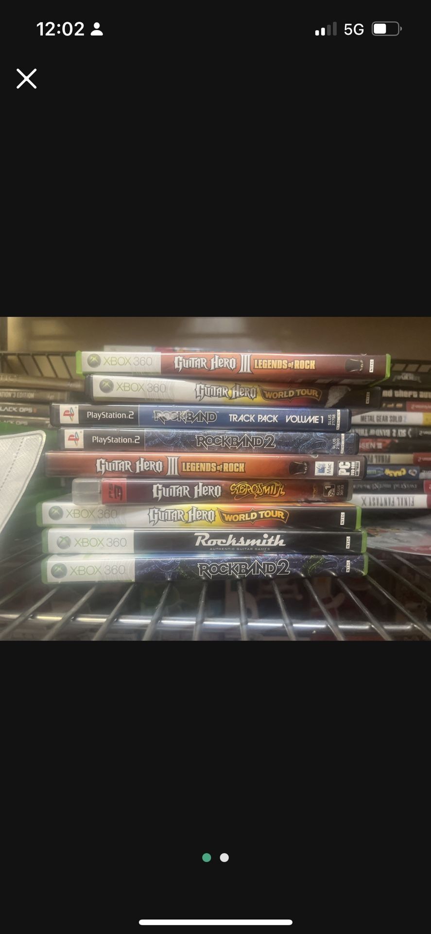 Xbox 360 Guitar Hero And Games Ps2 