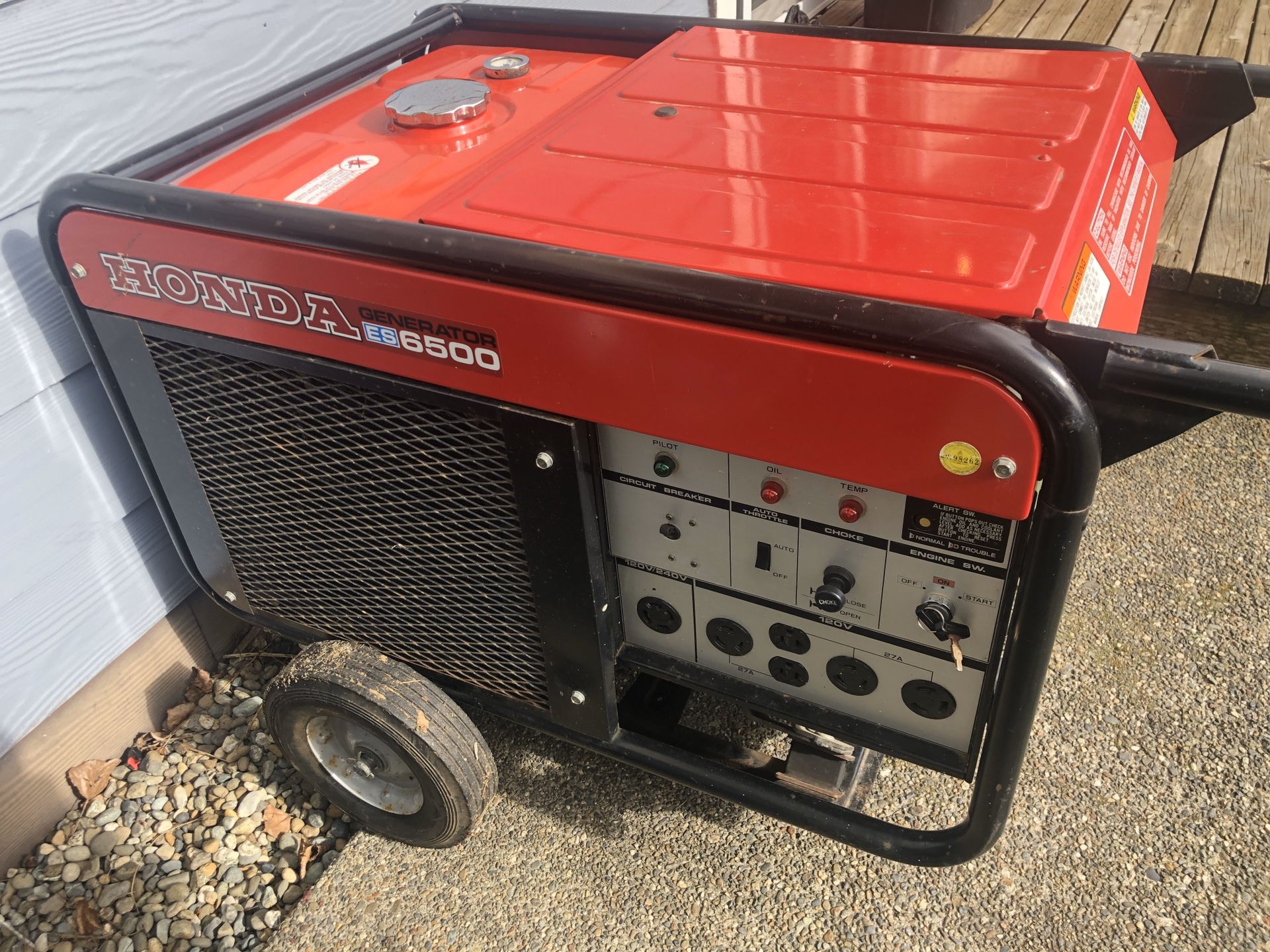 HONDA es6500 Generator for Sale in Gig Harbor, WA OfferUp