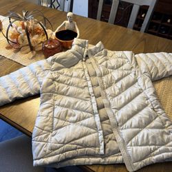 Women’s Size Large Silver Gray Northface Winter Coat