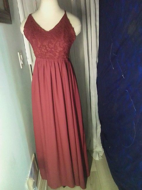 Burgundy Dress