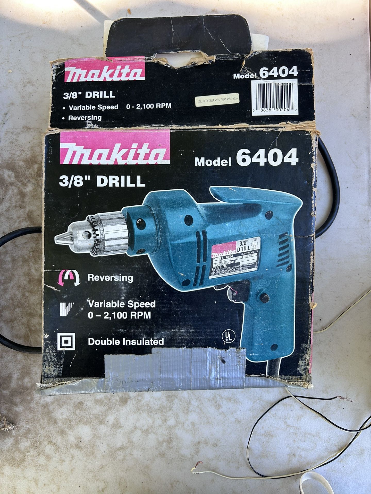 3/8” corded drill