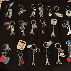Beautiful Paris keychains 