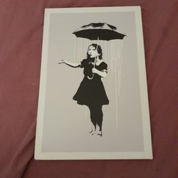 Banksy Print: Nola (or Rain Girl)