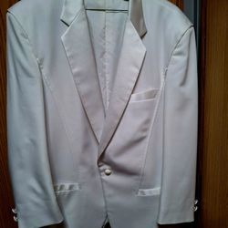 MEN'S PIERRE CARDIN SNOW WHITE DRESS COAT/BLAZER/SIZE XL