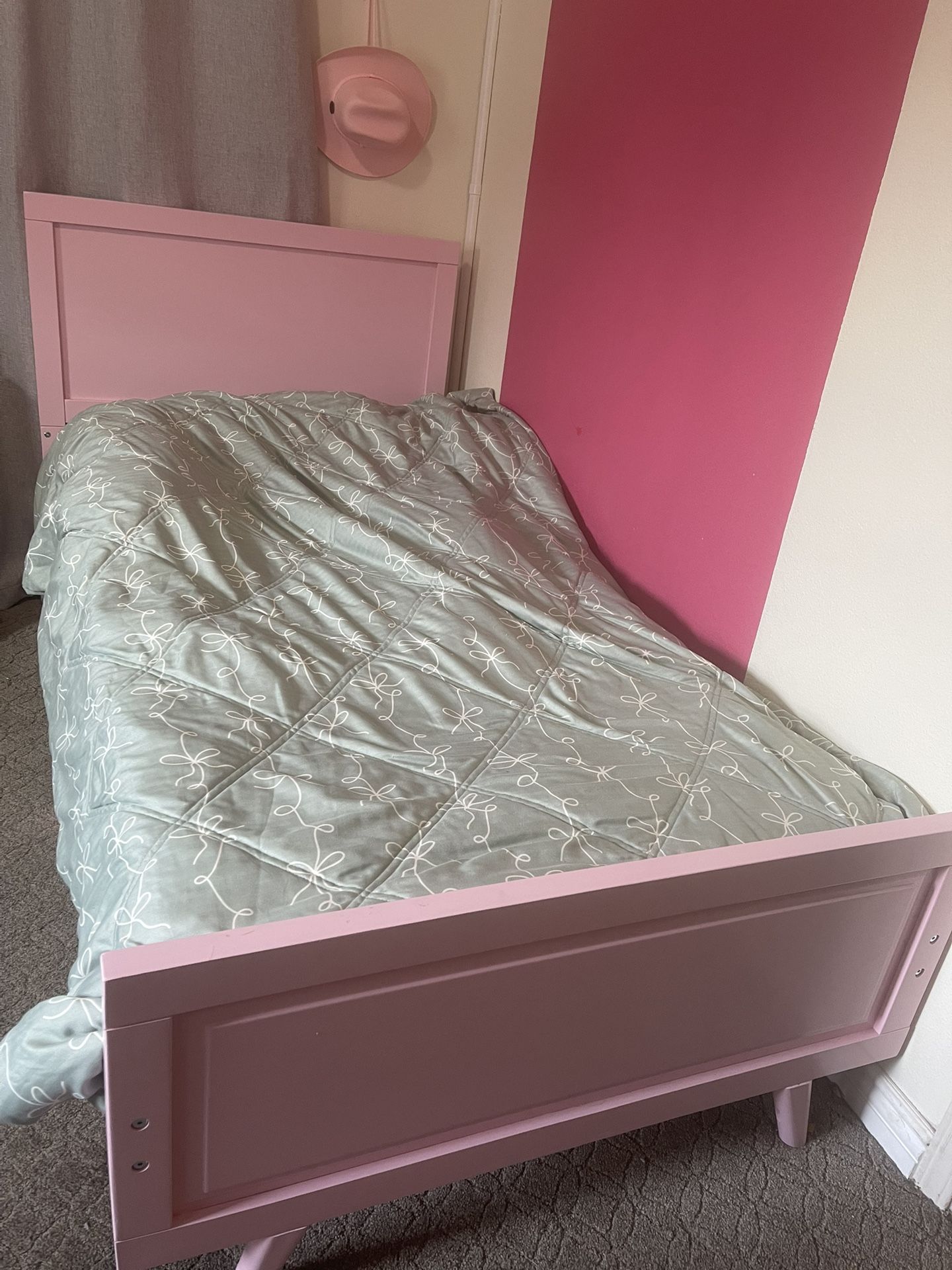 Pink Twin Bed