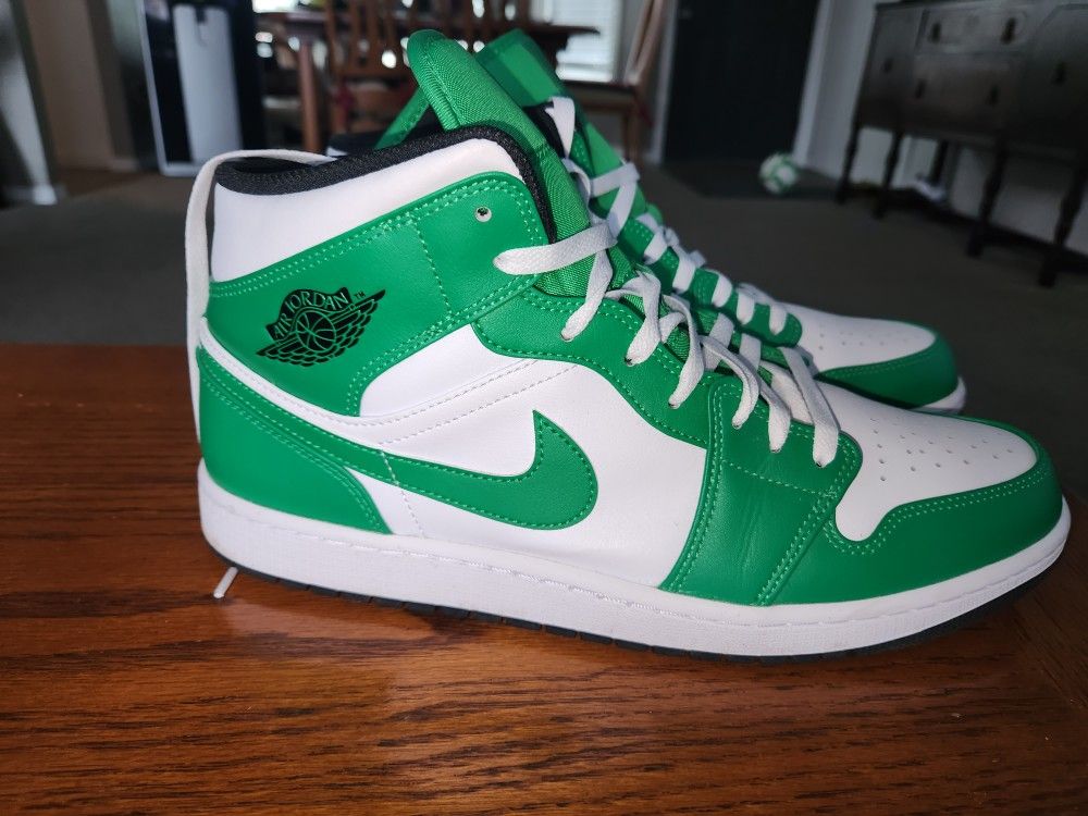 Size 13 Air Jordans Lucky Green