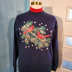 Vintage Endless Designs Christmas Sweatshirt- Sz XL
