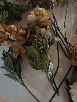 Brand New Silk Flowers And Greens From Michaels And Pier One