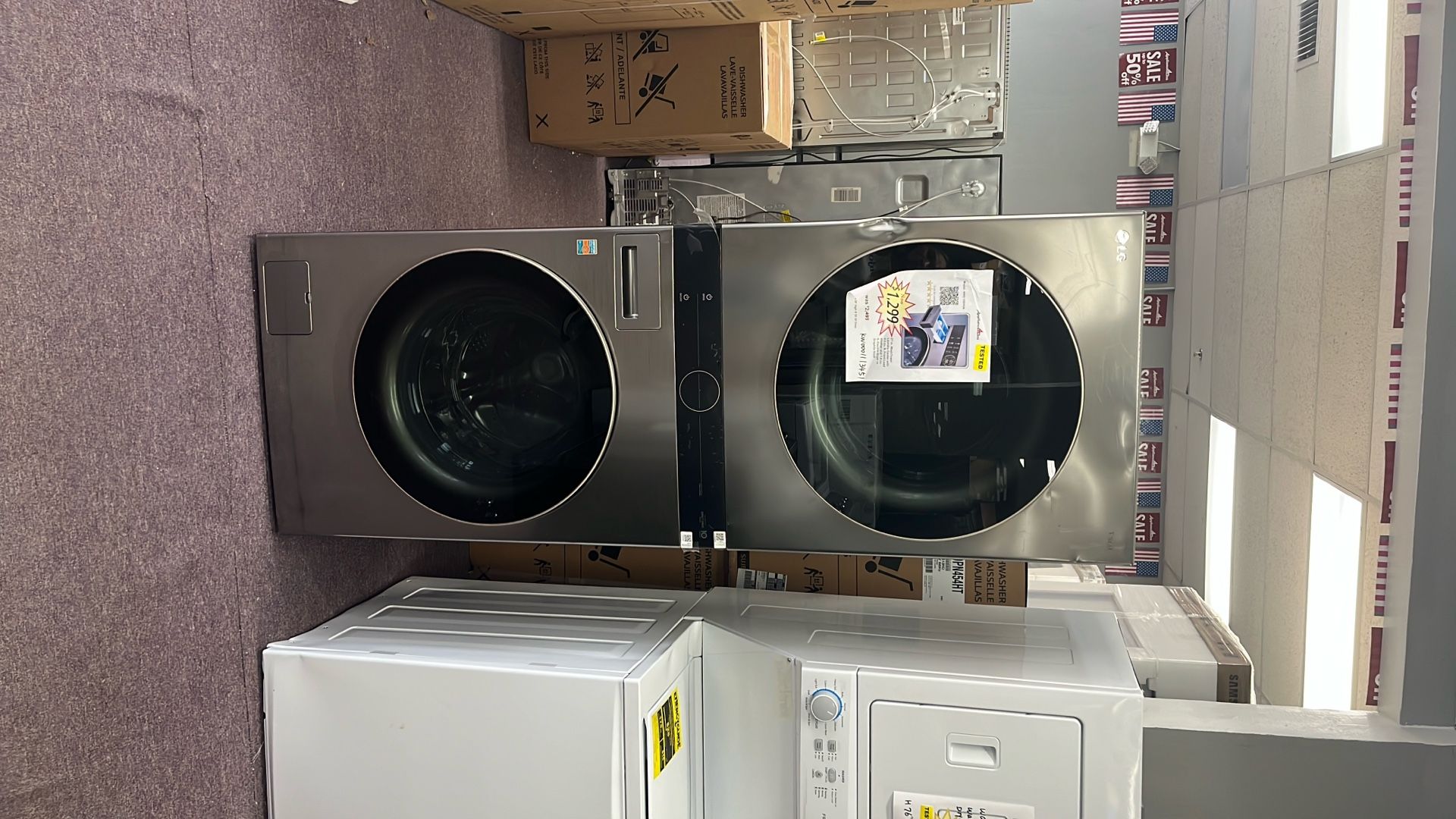Stackable Washer And Dryer 27” In Open Box Scratch And Dents 