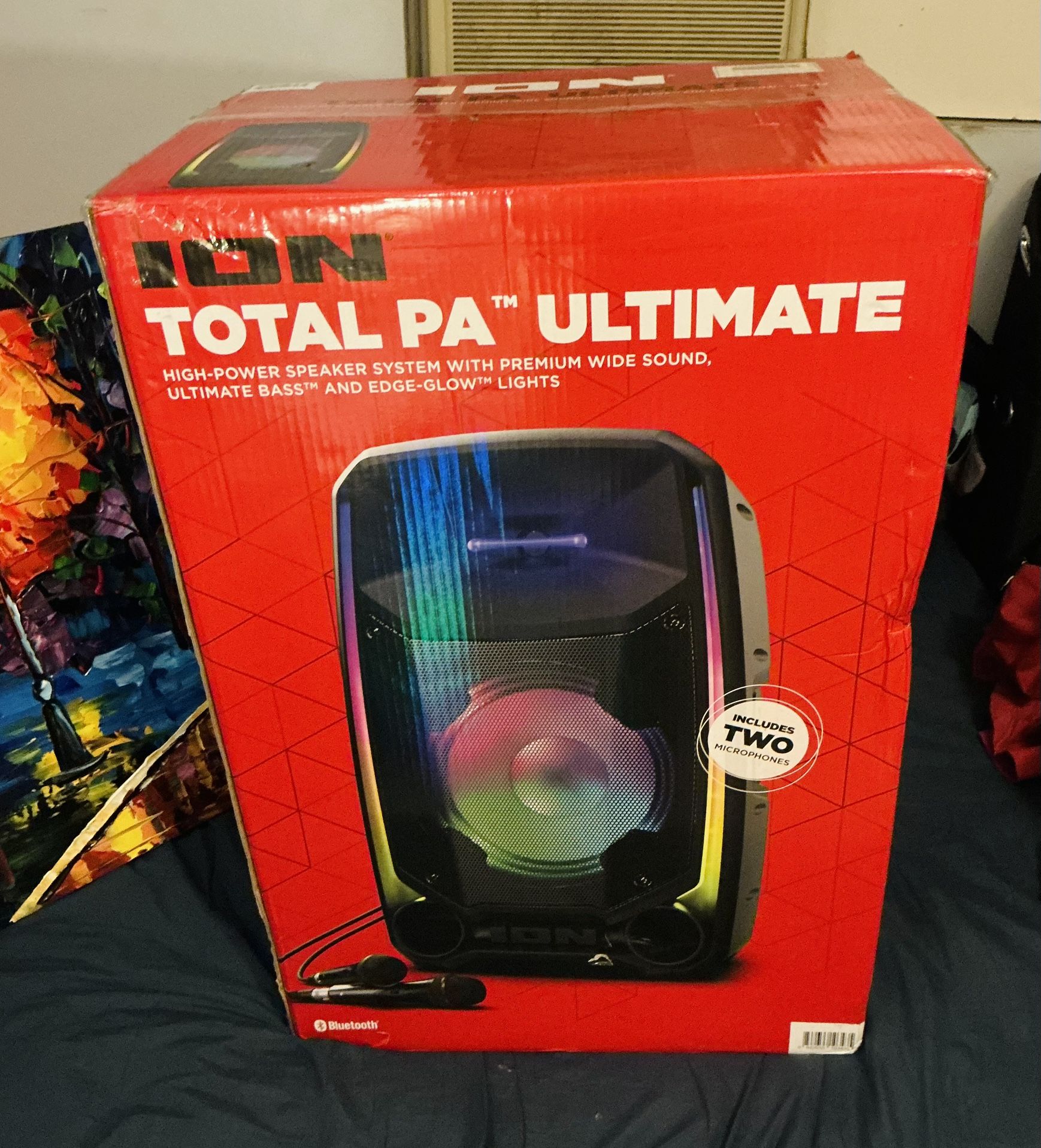 ION (Total PA Ultimate) - 650W - Bluetooth PA Speaker System w/ Mic, LED Lights, Bluetooth, Stand Etc.