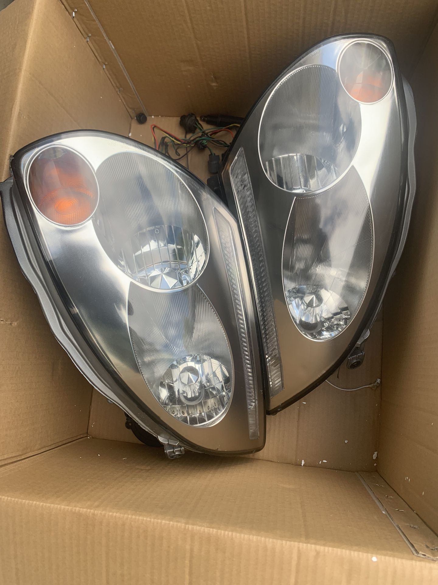 Car Headlights Lens Infiniti G35 Coupe