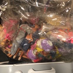 Bag Of Vintage Dolls