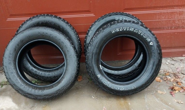 4 Firestone Destination AT2 265 60 R18 Tires Excellent Condition