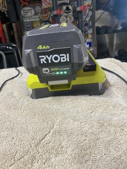 2-40V Ryobi Batteries/Chargers
