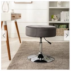 https://offerup.com/redirect/?o=Q2h1cmNoSG9tZUNvbGxlY3Rpb25zLmNv  presents: Art-Leon Round Velvet Stool with Adjustable Swivel Base
