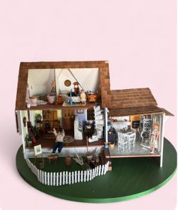 Antique handmade dollhouse