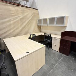 Used U-Shaped Executive Desk