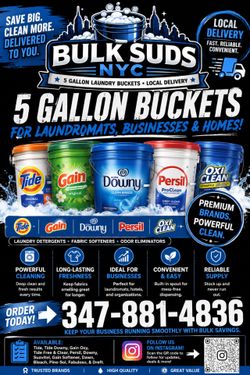 5 Gallon Soap Buckets NYC