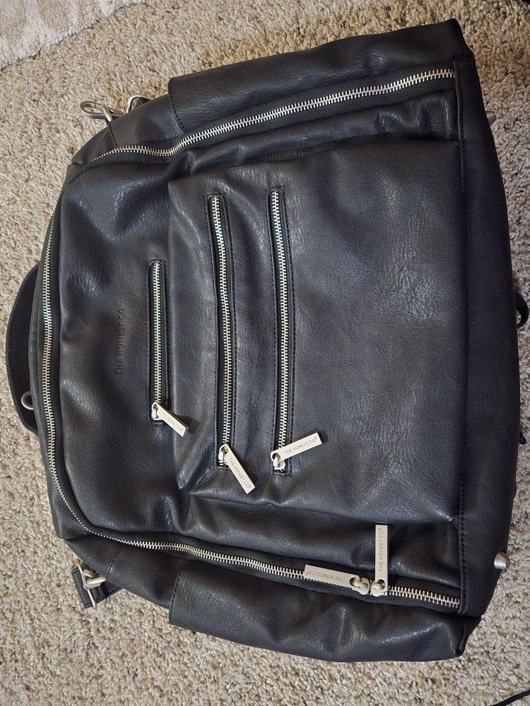 The Honest Company Leather Diaper Bag