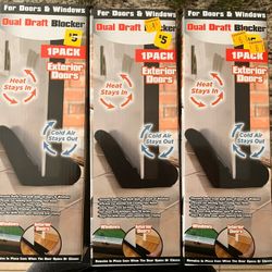 Dual Draft Blocker for Doors and Windows Bundle For $10