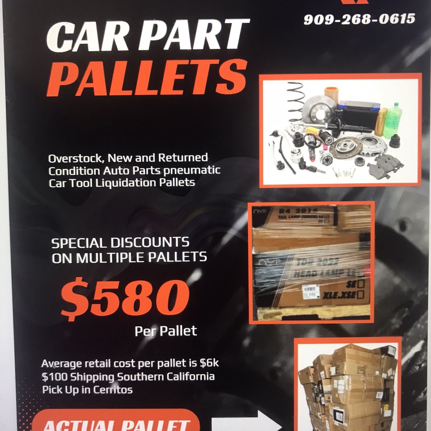 Car Parts and Tools LIQUIDATION Pallets