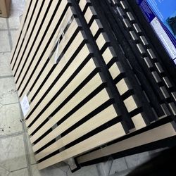 acoustic wood slat wall panels (4pc)
