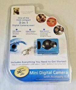 Innovage Mini Digital Silver Still Video Web Camera With Accessory Kit