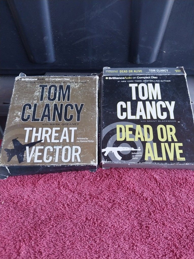 2 Tom Clancy Audio Books