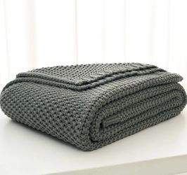 Cable Knit Throw Blanket
