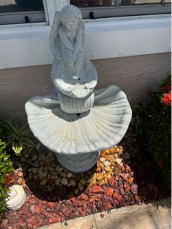cement fountain with pump