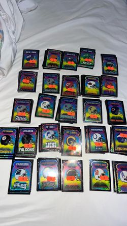 Vtg 1995 Team NFL Prismatic Vending Machine Sticker 90's Football INComplete Set