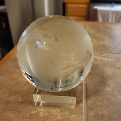 Crystal Etched Globe