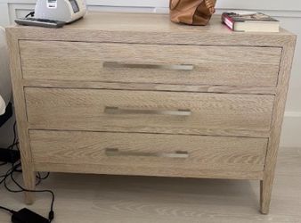 Set of 2 Restoration Hardware French Contemporary Closed Nightstand