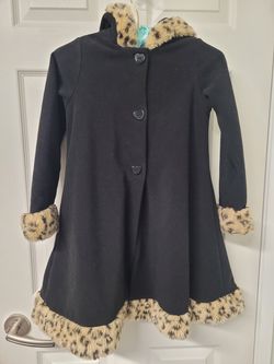 Hooded Dress Coat: Girl’s Size 7T