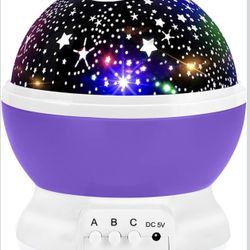Night Light for Kids, Kids Night Light Nebula 360 Degree Rotation - 4 LED Bulbs 12 Light Color Star Projector Changing with USB Cable, Romantic Gifts