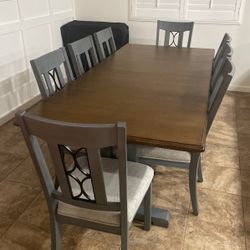 8 Chairs And Table 