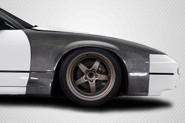 1989-1994 Nissan 240SX S13 Carbon Creations K Power Style Front Fenders (+50mm)  - 2 Piece