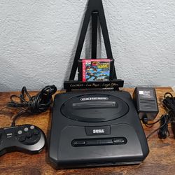 SEGA Genesis Console Model 2 MK-1631 Bundle + Contra Hard Corps (Repro) ■Retro