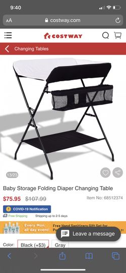 Baby changing table