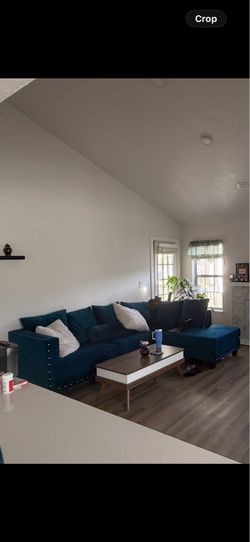 Blue sectional