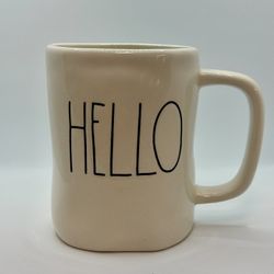 Rae Dunn ‘Hello’ white mug