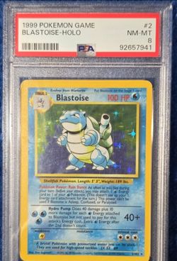 1999 Pokemon Blastoise Holo PSA 8 NM-MT