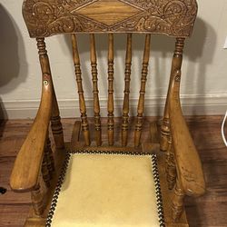 Antique child rocking chair