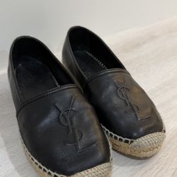 YSL Leather Womens Espadrilles