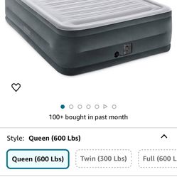Queen Size Intex Blow-Up Mattress With Electric Pump 