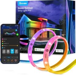 32.8ft Govee Outdoor LED Strip Lights RGBIC with Warm & Cold White Retails $99
