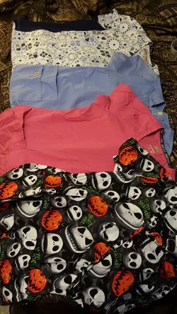 Nursing prints Scrub Shirts .. Plains pants