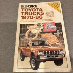 Chilton’s Toyota Truck 1(contact info removed) Repair Manual