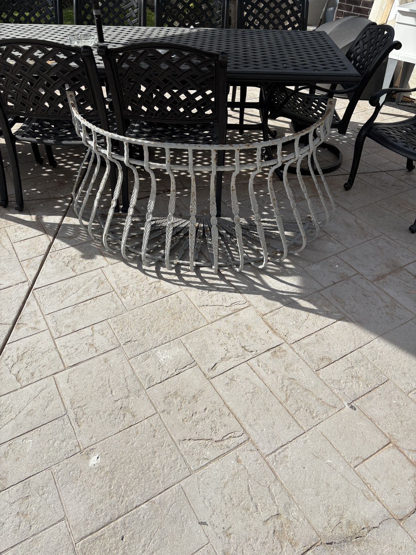 custom made Iron rod railing for house