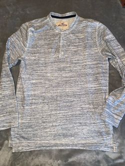 Men’s Hollister Long Sleeve Henley Shirt